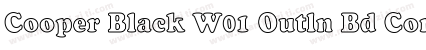Cooper Black W01 Outln Bd Cond字体转换